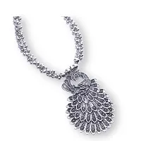 Batulii's online fashion Oxidized Peacock Pendant Necklace Jewellery Set for Women  Girls-thumb2
