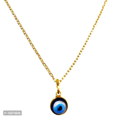 Batulii's online fashion evil eye pendant necklace for women  girls evil eye nazaria pandant locket for girls  women (Gold)