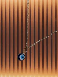 Batulii's online fashion evil eye pendant necklace for women  girls evil eye nazaria pandant locket for girls  women (Silver)-thumb2