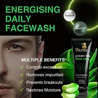 The Wolfman Green Tea  Aloevera Face Wash for Glowing Skin, Oil Control, Acne Control  Skin Hydration, Vitamin E Facewash for Men, for All Skin Type 100 ml-thumb1
