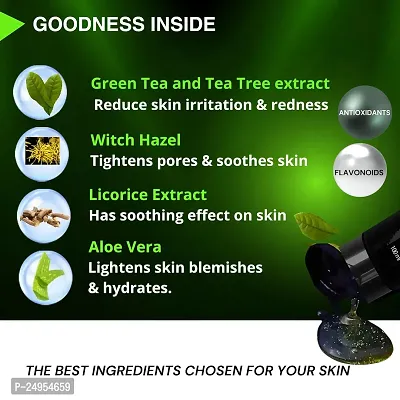 The Wolfman Green Tea  Aloevera Face Wash for Glowing Skin, Oil Control, Acne Control  Skin Hydration, Vitamin E Facewash for Men, for All Skin Type 100 ml-thumb4