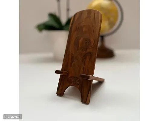 Stylish Hand made Wooden Art Mobile Stand-thumb0