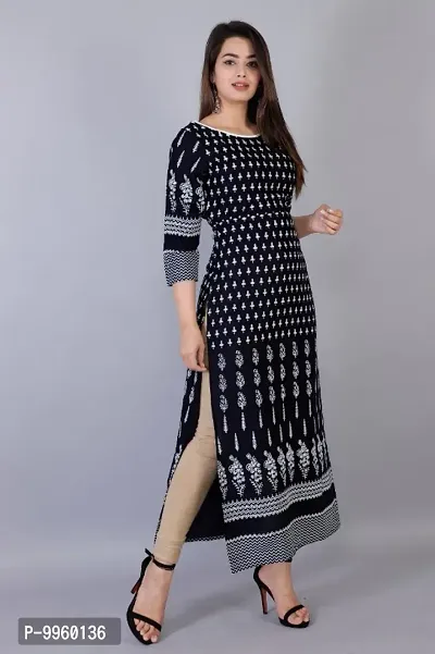 Beautiful Rayon Straight Casual Kurta For Women Pack Of 1-thumb0