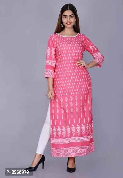 Beautiful Rayon Straight Casual Kurta For Women Pack Of 1-thumb0