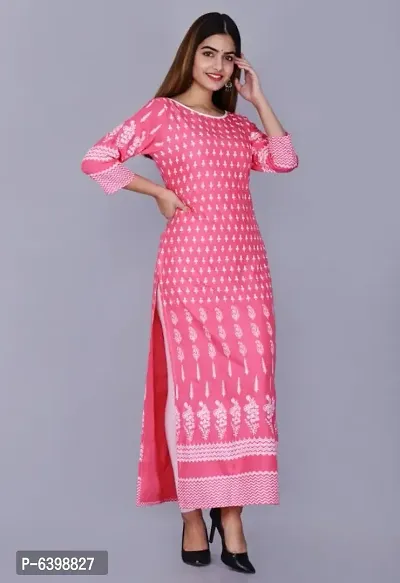 Latest Beautiful Rayon Stitched Kurta for Women-thumb3