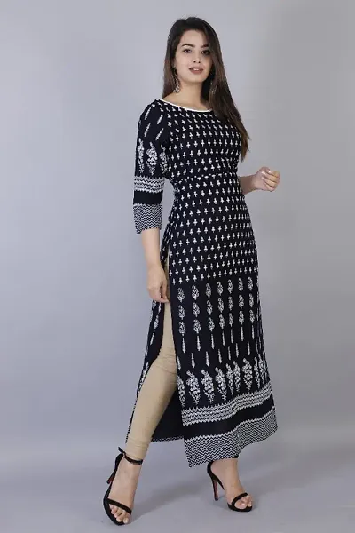 Pretty Rayon Plus Size Stitched Kurta for Women