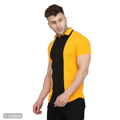 Reliable Multicoloured Cotton Blend Colourblocked Casual Shirt For Men-thumb3