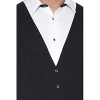 Reliable Black Cotton Blend Colourblocked Casual Shirt For Men-thumb3