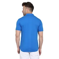 Reliable Blue Cotton Blend Colourblocked Casual Shirt For Men-thumb1