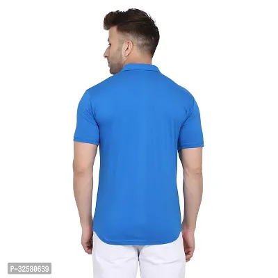 Reliable Blue Cotton Blend Colourblocked Casual Shirt For Men-thumb2