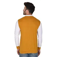 Reliable Yellow Cotton Blend Colourblocked Casual Shirt For Men-thumb1