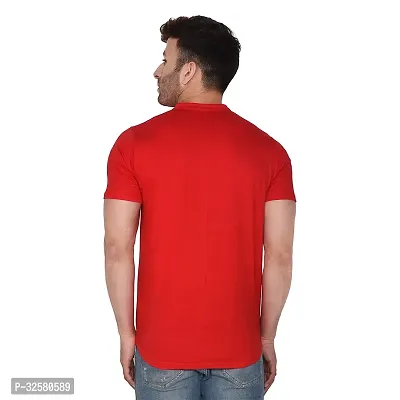 Reliable Red Cotton Blend Solid Casual Shirt For Men-thumb2