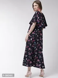 Crepe Printed Gown For Women's-thumb1
