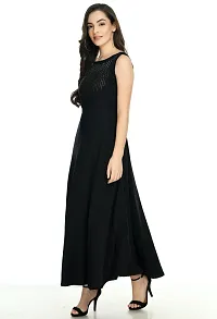 Women's Emblished Sleevless Maxi Dress-thumb2