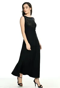 Women's Emblished Sleevless Maxi Dress-thumb4