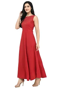 Women's Emblished Sleevless Maxi Dress-thumb2