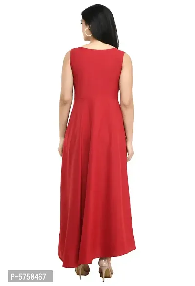 Women's Emblished Sleevless Maxi Dress-thumb2