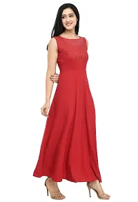 Women's Emblished Sleevless Maxi Dress-thumb4