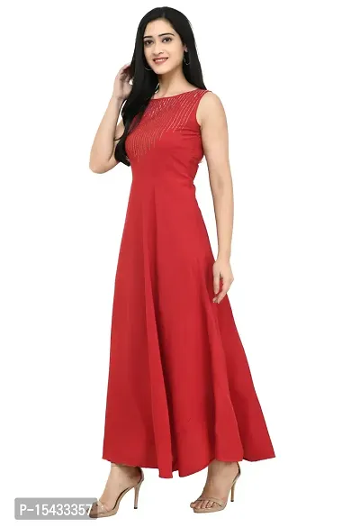 Stylish Fancy Crepe Dresses For Women-thumb3