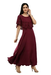 Stylish Fancy Crepe Dresses For Women-thumb4