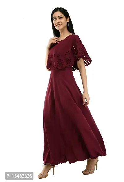 Stylish Fancy Crepe Dresses For Women-thumb3