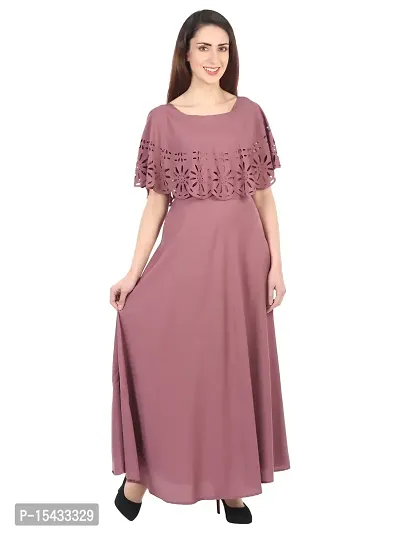 Stylish Fancy Crepe Dresses For Women-thumb3
