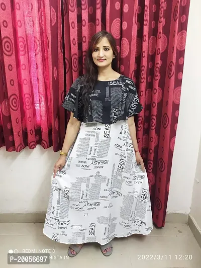 NWES PAPER PRINT DRESS-thumb0