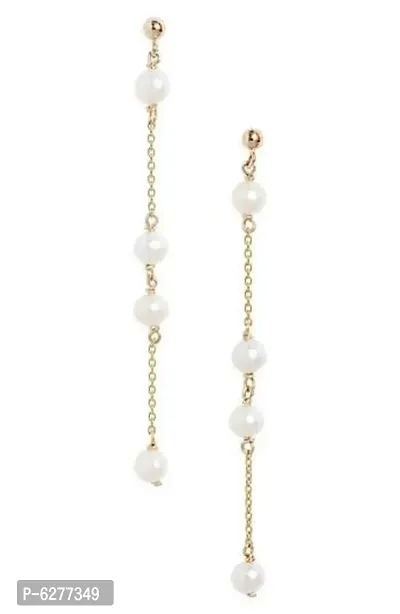 Trendy Attractive Pearl Drop Earrings