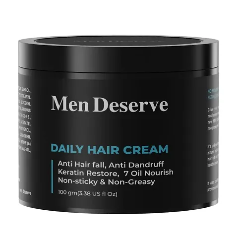Men Deserve Hair Care Shampoo, Cream And Oil
