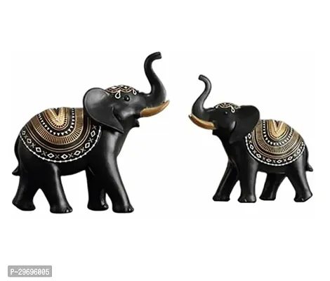 Lucky Couple Elephants Statue