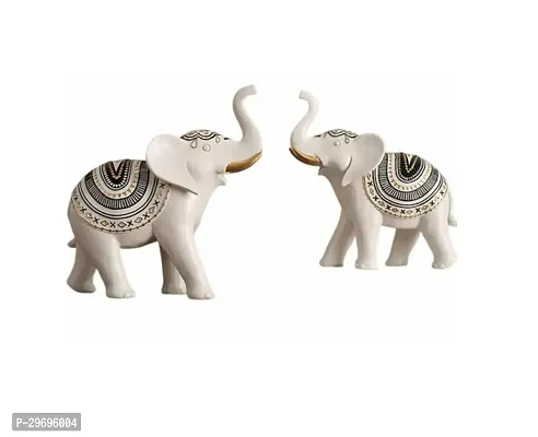 Lucky Couple Elephants Statue