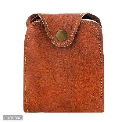 Classy Brown Solid Leather Card Holder For Men-thumb0