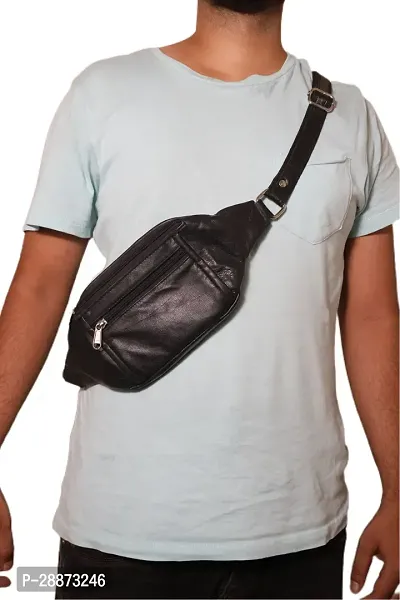 Stylish Solid Messenger Bag for Men-thumb0