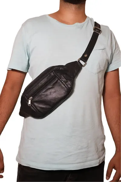 Stylish Solid Messenger Bag for Men