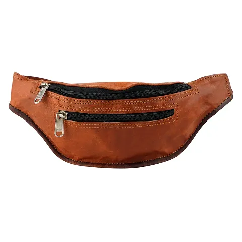Stylish Leather Solid Waist Pouch