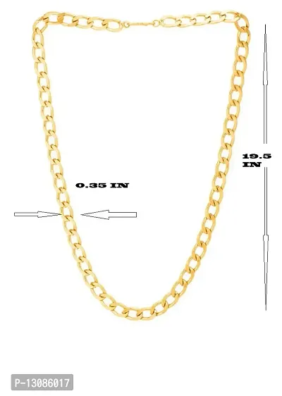 SHANKHRAJ MALL Designer Link Chain With Gold Plating Jewelry Gift For Him, Boy, Men, Father, Brother, Boyfriend-10020-thumb4