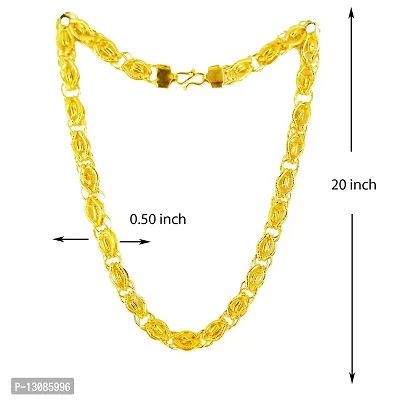 Shankhraj Mall Designer Link Chain With Gold Plating Jewelry Gift For Him, Boy, Men, Father, Brother, Boyfriend-10043-thumb3