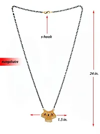 Shankhraj Mall Gold Plated Mangalsutra Tanmaniya Necklace Pendant Black Bead Golden Chain For Women And Girls-thumb2