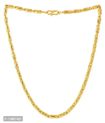 SHANKHRAJ MALL Designer Link Chain With Gold Plating Jewelry Gift For Him, Boy, Men, Father, Brother, Boyfriend