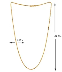 SHANKHRAJ MALL Box Type Designer Link Chain With Gold Plating Jewelry Gift For Him, Boy, Men, Father, Brother, Boyfriend-10036-thumb2