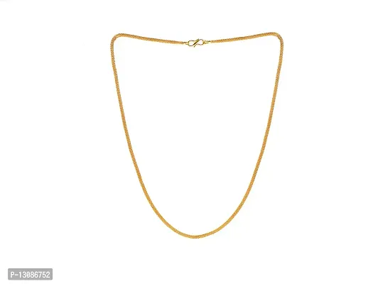 Shankhraj Mall Net Type Designer Link Chain With Gold Plating Jewelry Gift For Him, Boy, Men, Father, Brother, Boyfriend-10028
