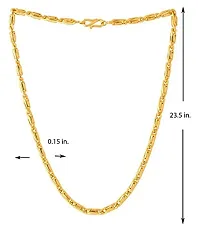 SHANKHRAJ MALL Designer Link Chain With Gold Plating Jewelry Gift For Him, Boy, Men, Father, Brother, Boyfriend-10012-thumb3