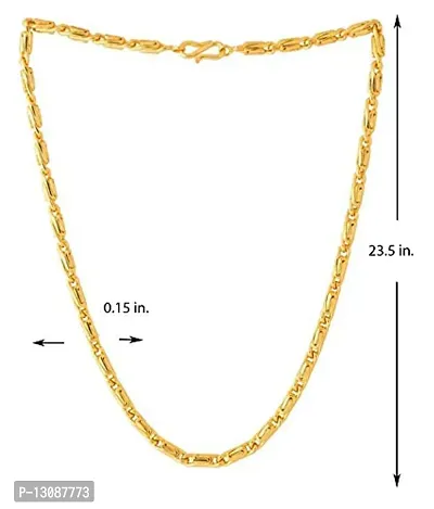 SHANKHRAJ MALL Designer Link Chain With Gold Plating Jewelry Gift For Him, Boy, Men, Father, Brother, Boyfriend-10012-thumb4