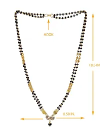 Shankhraj Mall Gold Plated Mangalsutra Tanmaniya Necklace Pendant Black Bead Golden Chain For Women And Girls-100279-thumb3