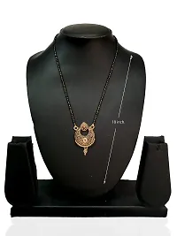 Shankhraj Mall Gold Plated Mangalsutra Tanmaniya Necklace Pendant Black Bead Golden Chain For Women And Girls-100391-thumb2