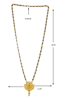 Shankhraj Mall Gold Plated Mangalsutra Tanmaniya Necklace Pendant Black Bead Golden Chain For Women And Girls-thumb2