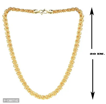 SHANKHRAJ MALL Gold Plated Pendant And Chain For Men - 100165-thumb3