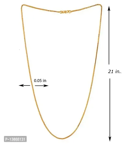 SHANKHRAJ MALL ?Golden Heavy Long Gold-Plated Statement Exclusive Necklace Neck City Fancy Chain Jewelry Set Without Pendant Lockets For Men Women Girls Boys Amazing Gift-thumb4