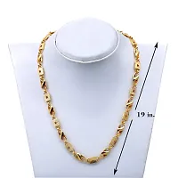 SHANKHRAJ MALL Love Shape Design Chain Necklace With Gold Plated Jewellery Gift For Him, Boy, Men, Father, Brother, Boyfriend-1002-thumb2