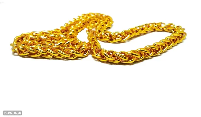 SHANKHRAJ MALL Designer Link Chain With Gold Plating Jewelry Gift For Him, Boy, Men, Father, Brother, Boyfriend-1009-thumb5